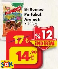 ETİ BUMBO PORTAKAL AROMALI 110 G